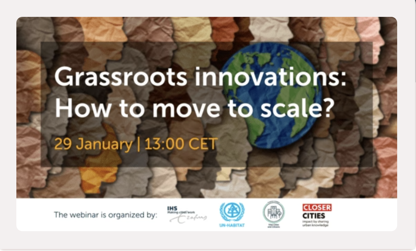 Empowering Grassroots Innovations: A Collaborative Webinar on Scaling Community-Led Solutions